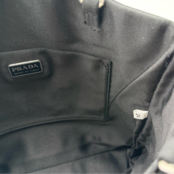 Prada Black Nylon Clip Handle Mini Tote Bag - Picture 12 of 14